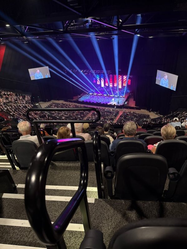 People watching a concert
